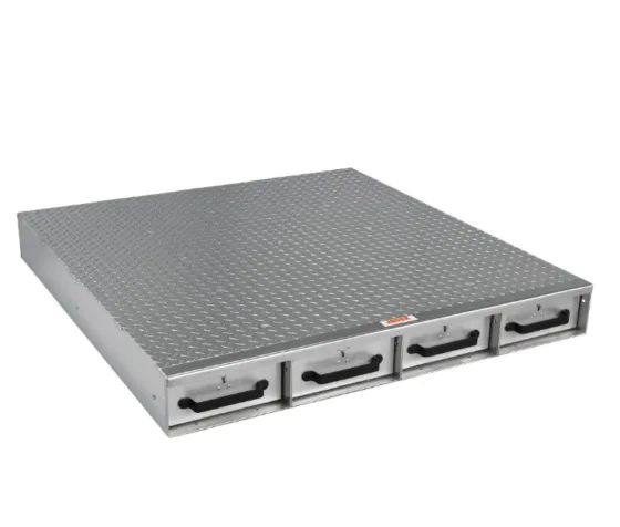 Jobox 50 in. Long 4-Drawer Wide Aluminum Drawer Unit