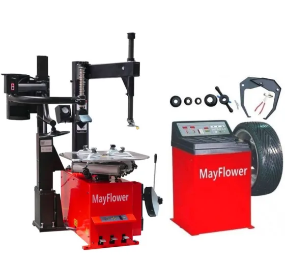1.5 HP Automatic Tire Changer Wheel Balancer Combo 980 800 with 300 Assist Arm